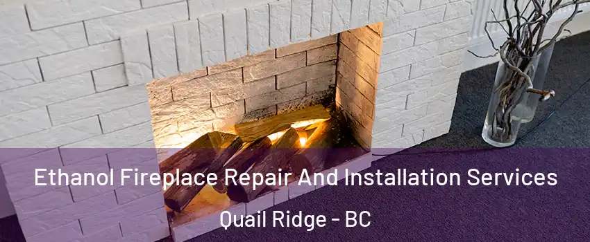  Ethanol Fireplace Repair And Installation Services Quail Ridge - BC