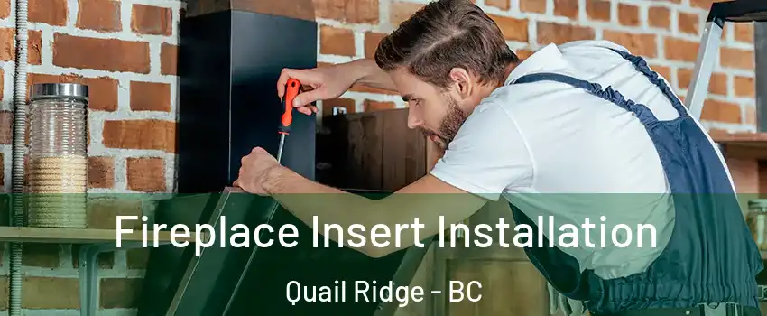  Fireplace Insert Installation Quail Ridge - BC