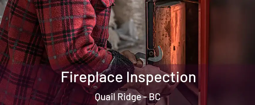 Fireplace Inspection Quail Ridge - BC