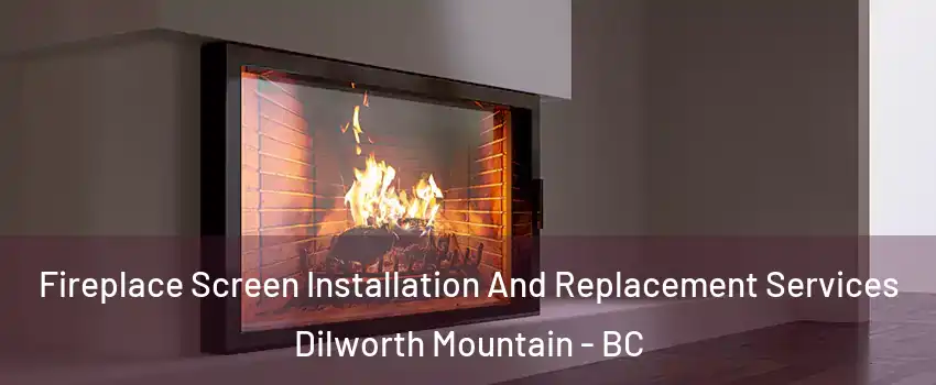 Fireplace Screen Installation And Replacement Services Dilworth Mountain - BC