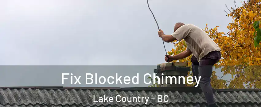  Fix Blocked Chimney Lake Country - BC