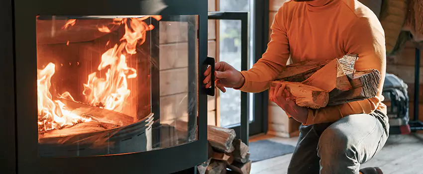 Residential Fireplace Ceramic Glass Installation in Rutland, BC