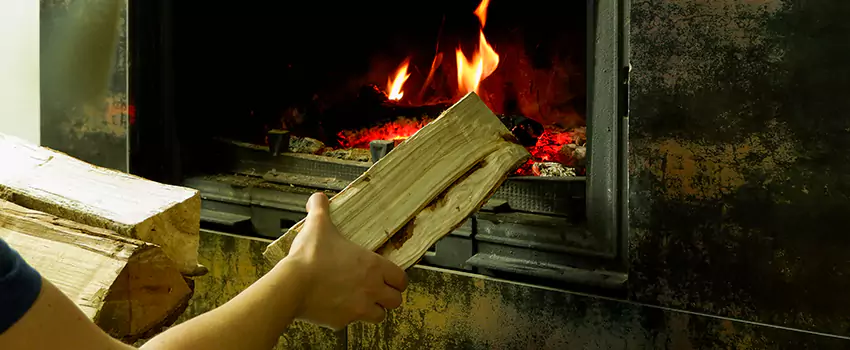 Wood Stove Heat Resistant Wall Repair in North Glenmore, British Columbia