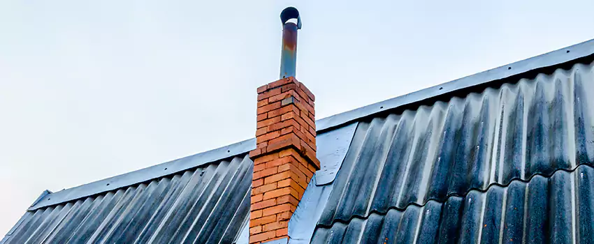 Aluminium Chimney Flashing Repair in Glenmore, BC