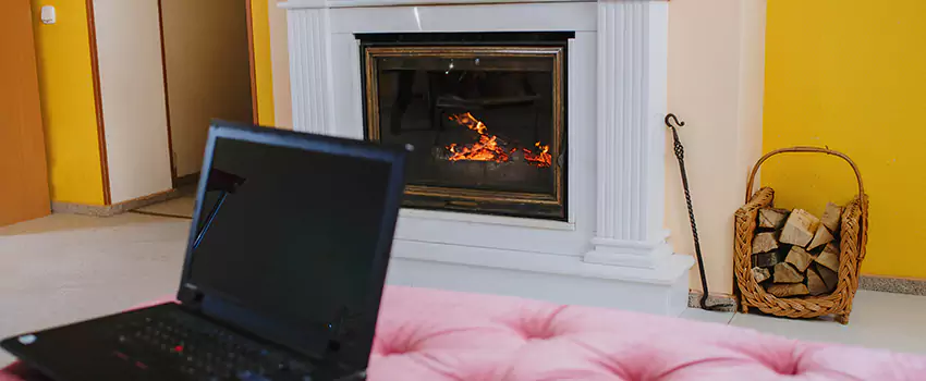 Valor Outdoor Gas Fireplace in Rutland, British Columbia