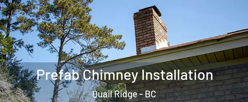  Prefab Chimney Installation Quail Ridge - BC
