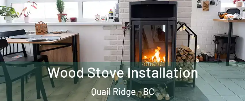  Wood Stove Installation Quail Ridge - BC